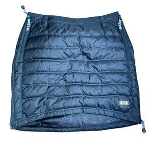 SKHOOP Puffer Black Quilted Outdoor Skirt Womens Size Large